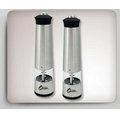 Salt & Pepper Grinder Set in Windowed Aluminum Case